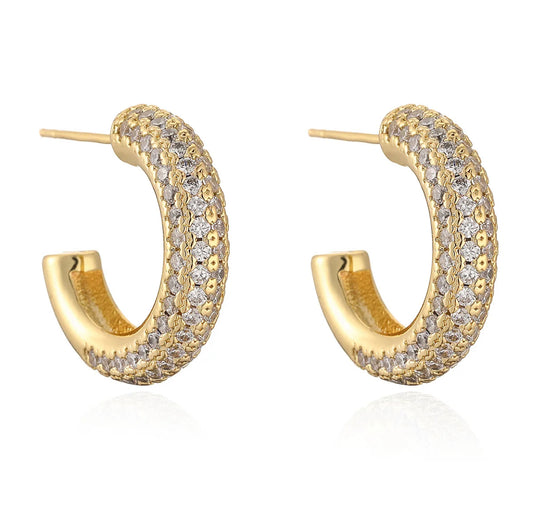 Zircon Earrings Geometric